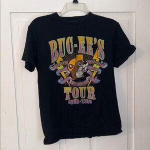 BUC-EE’s TOUR 1982-2022 Women’s Short Sleeve Tee Small Black Beaver Gas Station